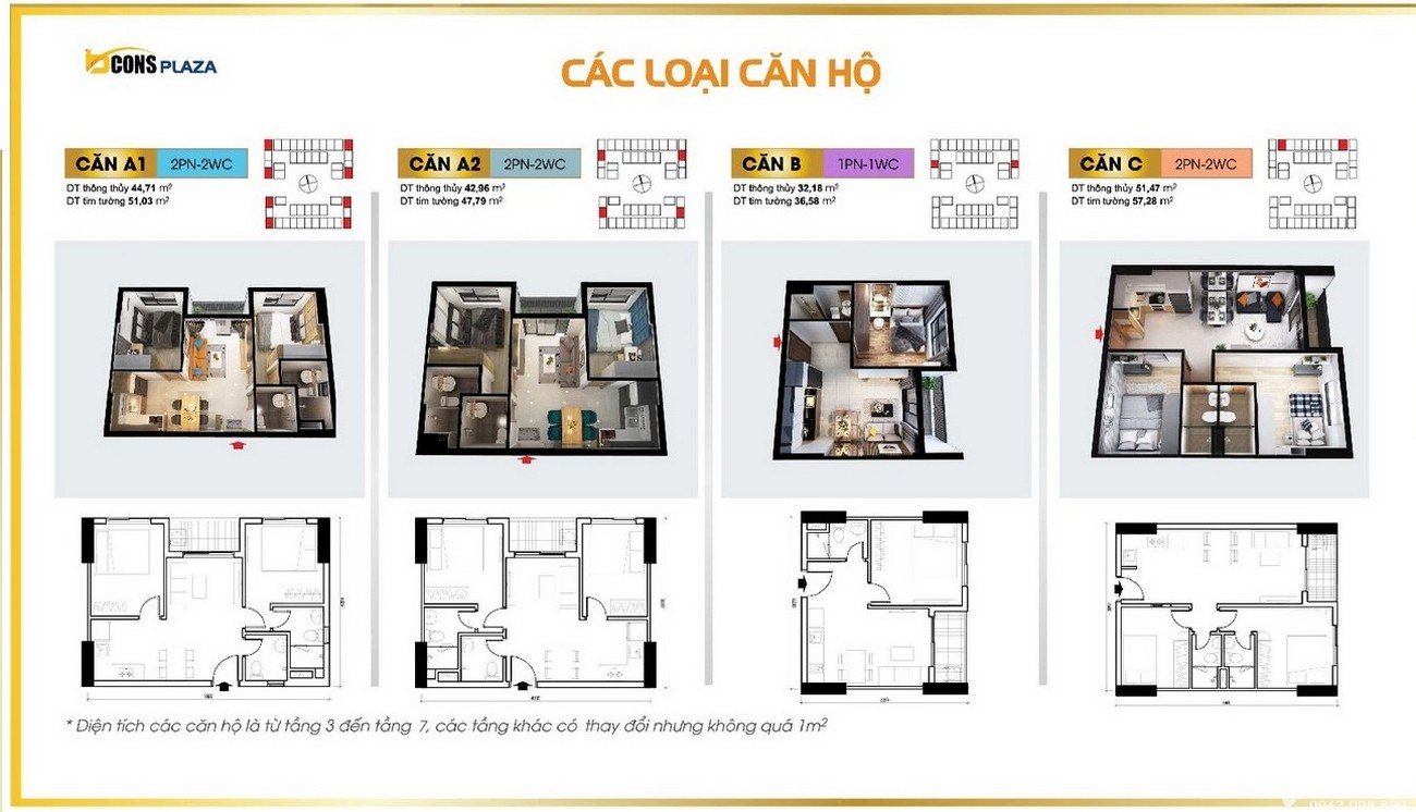 Thiết kế căn hộ Bcons Plaza