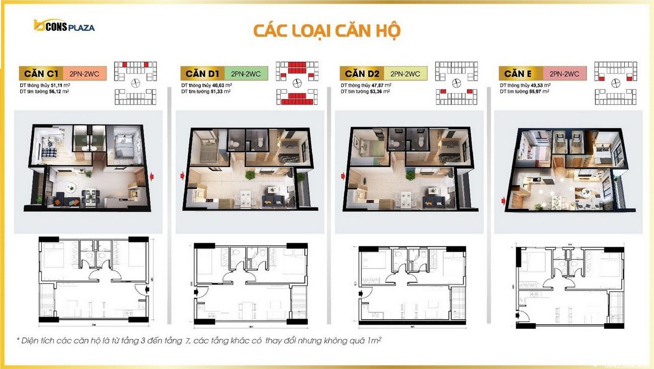 Thiết kế căn hộ Bcons Plaza