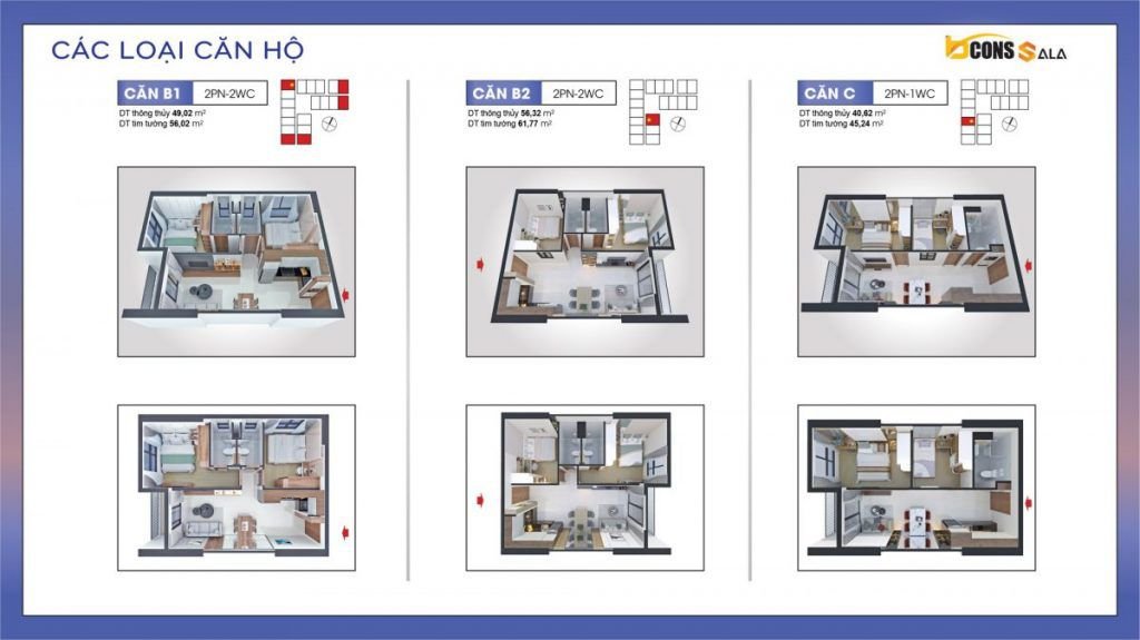 Thiết kế căn hộ Bcons Sala